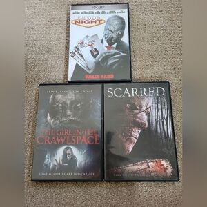 Bundle Set of 3 Horror Movie Dvds 📀